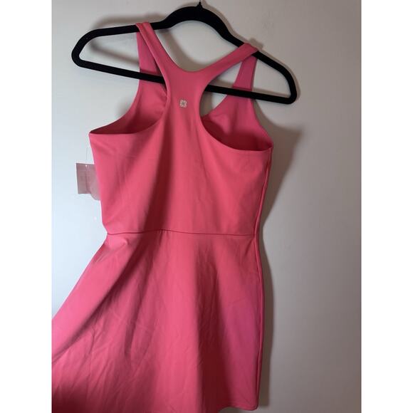 Nic+ Zoe Flexfit Active Performance Workout Dress Golf Attire Coral Punch Pink M - Picture 7 of 12